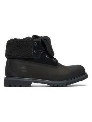 Timberland Skórzane botki w kolorze czarnym rozmiar: 38. Czarne botki damskie Timberland, z materiału, bez obcasa, bez zapięcia. Za 587.99 zł.