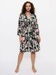 Triumph Sukienka w kolorze zielono-jasnoróżowym rozmiar: 44-46. Różowe sukienki damskie Triumph, bez wzorów, z tkaniny, bez ramiączek. Za 88.02 zł.