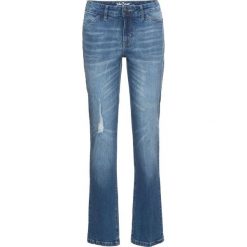 Dżinsy "authentik-stretch" STRAIGHT bonprix niebieski. Niebieskie jeansy damskie bonprix. Za 99.99 zł.