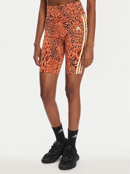 Adidas Szorty sportowe FARM Rio Bike IV9737 Pomarańczowy Slim Fit. Brązowe spodenki sportowe damskie Adidas, xxs, bez wzorów, z bawełny. Za 119.99 zł.