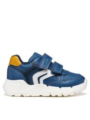 Geox Sneakersy B Flexyper Mini Boy B566GD 054FU C4B2T S Niebieski. Niebieskie buty sportowe chłopięce Geox, ze skóry, bez zapięcia. Za 209.99 zł.