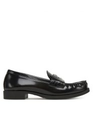 LOVE MOSCHINO Mokasyny JA10222G1NJD000A40 Czarny. Czarne mokasyny damskie Love Moschino, ze skóry, bez obcasa. Za 659.99 zł.