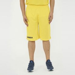 Szorty do biegania Portland żółte. Żółte spodenki sportowe damskie LEGEA, m, bez wzorów, z poliesteru, do biegania. Za 64.00 zł.