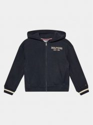Tommy Hilfiger Bluza Monotype KG0KG07723 D Granatowy Regular Fit. Niebieskie bluzy dziewczęce Tommy Hilfiger, bez wzorów, z bawełny, bez ramiączek, bez kaptura. Za 299.99 zł.