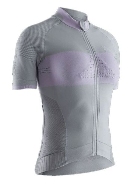 X-Bionic Koszulka kolarska w kolorze szarym rozmiar: M. Szare koszulki damskie X BIONIC, m, bez wzorów, z materiału, bez kołnierzyka, bez ramiączek. Za 269.75 zł.