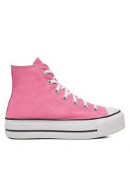 Converse Trampki Chuck Taylor All Star Lift Platform HI A08216C Różowy. Czerwone trampki damskie Converse, bez wzorów, z materiału, bez zapięcia. Za 249.99 zł.