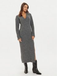 Liu Jo Sukienka dzianinowa WF4532 MA57P Szary Slim Fit. Szare sukienki damskie Liu Jo, bez wzorów, z dzianiny, bez ramiączek. Za 429.99 zł.