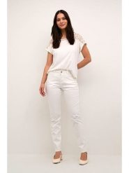 Cream Dżinsy - Slim fit - w kolorze białym rozmiar: W24/L30. Białe jeansy damskie Cream. Za 165.99 zł.