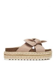 DeeZee Espadryle CT0626-16 Beżowy. Brązowe espadryle damskie DeeZee, bez wzorów, z materiału, bez obcasa. Za 139.99 zł.