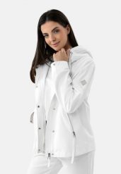 Kurtka wodoodporna z kapturem J-LAGUSTI. Brązowe kurtki damskie Volcano, l, bez wzorów, z materiału, z kapturem. Za 359.99 zł.