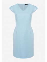 More & More Sukienka w kolorze błękitnym rozmiar: 40. Niebieskie sukienki damskie More & More, bez wzorów, bez ramiączek. Za 113.99 zł.