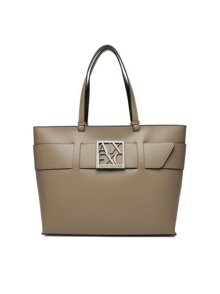 Armani Exchange Torebka 949127 0A874 U6242 Brązowy. Brązowe shopper bag Armani Exchange, ze skóry, bez dodatków. Za 529.99 zł.