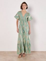 Apricot Sukienka w kolorze zielonym rozmiar: L. Zielone sukienki damskie Apricot, bez wzorów, z bawełny, bez ramiączek. Za 152.99 zł.