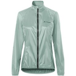 Kurtka rowerowa W Matera Air Jacket. Niebieskie kurtki damskie Vaude, bez wzorów, z materiału, bez kaptura. Za 339.00 zł.