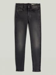 G-Star Dżinsy - Skinny fit - w kolorze antracytowym rozmiar: W28/L32. Czarne jeansy damskie G-Star, z podwyższonym stanem. Za 254.95 zł.
