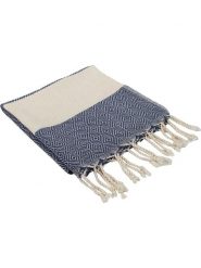 Samimi Chusta hammam w kolorze niebieskim - 45 x 90 cm rozmiar: onesize. Niebieskie chusty damskie Samimi, bez wzorów, z bawełny. Za 56.95 zł.