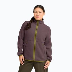 Bluza polarowa damska Jack Wolfskin Lite Curl Full Zip. Fioletowe bluzy damskie Jack Wolfskin, s, bez wzorów, z materiału, bez kaptura. Za 509.99 zł.