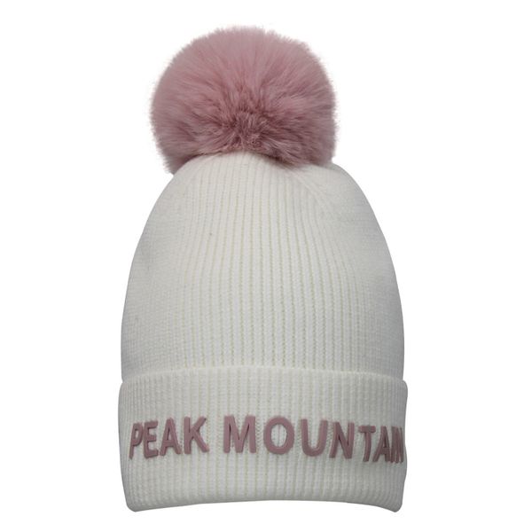 Czapka Peak Mountain Maitresse. Białe czapki damskie Peak Mountain, na zimę, bez wzorów. W wyprzedaży za 127.00 zł.