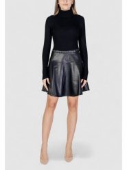 Morgan Sukienka dzianinowa 242-RPEPPER Czarny Slim Fit. Czarne sukienki damskie Morgan, bez wzorów, z dzianiny, bez ramiączek. Za 459.99 zł.