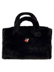 Zwillingsherz Shopper bag "Heart Leo" w kolorze czarnym - 50 x 35 cm rozmiar: onesize. Czarne shopper bag Zwillingsherz, bez wzorów, z materiału, na ramię, bez dodatków. Za 134.95 zł.