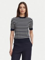 Tommy Hilfiger Sweter WW0WW49705 Granatowy Slim Fit. Niebieskie swetry klasyczne damskie Tommy Hilfiger, xl, z syntetyku, bez kołnierzyka. Za 369.99 zł.