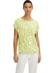 WITT WEIDEN Koszulka w kolorze zielono-białym rozmiar: 48. Białe bluzki damskie WITT WEIDEN, bez wzorów, bez kołnierzyka, bez ramiączek. Za 56.99 zł.