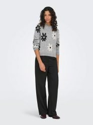 ONLY Sweter w kolorze szarym rozmiar: XL. Szare swetry klasyczne damskie Only, xl, bez kołnierzyka. Za 114.95 zł.