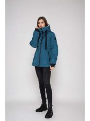 Steve Madden Kurtka zimowa w kolorze niebieskim rozmiar: L. Niebieskie kurtki damskie Steve Madden, na zimę, l, bez wzorów, z puchu, bez kaptura. Za 195.77 zł.