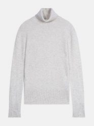 Perfect Cashmere Kaszmirowy golf "Tracy" w kolorze jasnoszarym rozmiar: S. Szare golfy damskie Perfect Cashmere, s, bez wzorów, z kaszmiru, bez ramiączek. Za 413.99 zł.