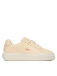 Calvin Klein Sneakersy Chunky Cupsole Laceup Lth Ml YW0YW01947 Biały. Białe obuwie sportowe damskie Calvin Klein, ze skóry, bez zapięcia. Za 529.99 zł.