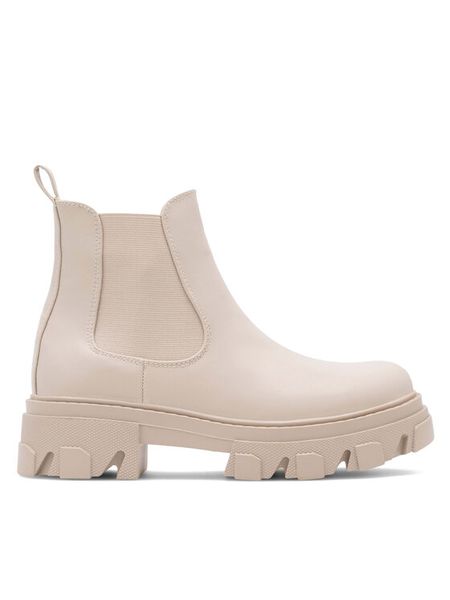 DeeZee Botki H12901-6 Beżowy. Brązowe botki damskie DeeZee, z materiału, bez obcasa, na płaskiej podeszwie, bez zapięcia. Za 119.99 zł.