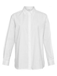 MOSS COPENHAGEN Koszula "Olisa" w kolorze białym rozmiar: L. Białe koszule damskie Moss Copenhagen, l, bez wzorów, z bawełny, bez kołnierzyka, bez ramiączek. Za 114.95 zł.