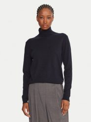 Weekend Max Mara Golf Kiku 2525366012 Granatowy Regular Fit. Niebieskie golfy damskie Weekend Max Mara, xxl, bez wzorów, z jedwabiu, bez ramiączek. Za 979.99 zł.