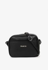 Czarna Torebka na Ramię Ozdobiona Napisem Dolarrea. Czarne shopper bag Born2be, bez wzorów, na ramię, bez dodatków. Za 59.99 zł.