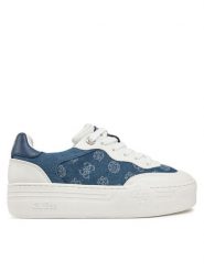 Guess Sneakersy FLPSW2 DEN12 Niebieski. Niebieskie obuwie sportowe damskie Guess, z materiału, bez zapięcia. Za 309.99 zł.
