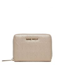 Nine West Portfel NW-W1-016-SS25 Złoty. Żółte portfele damskie Nine West, bez wzorów, z materiału. Za 69.99 zł.