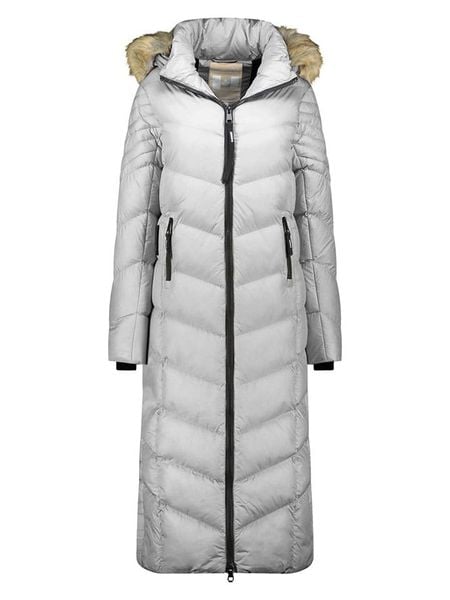 Canadian Peak Płaszcz zimowy "Capucineak" w kolorze jasnoszarym rozmiar: L. Szare płaszcze damskie Canadian Peak, na zimę, l, bez wzorów, z puchu, bez kaptura. Za 379.44 zł.