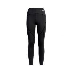 OLIMPIA Legginsy kompresyjne Slim – model taliowany z wycinanymi laserowo detala. Czarne legginsy damskie Izas, s, bez wzorów, z materiału. Za 182.57 zł.