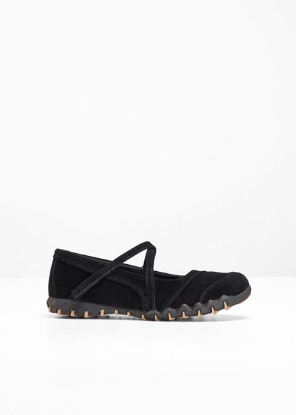 Baleriny typu Mary-Jane. Czarne balerinki damskie bonprix. Za 119.99 zł.