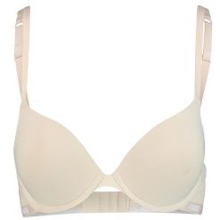 Biustonosz sportowy damski Puma Push-Up Bra. Czerwone biustonosze sportowe damskie Puma, bez wzorów, z elastanu. Za 79.99 zł.