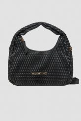 VALENTINO Czarna torebka damska Frequency Re Hobo Bag. Czarne torebki klasyczne damskie Valentino by Mario Valentino, ze skóry, bez dodatków. W wyprzedaży za 505.99 zł.