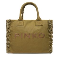 Torba PINKO. Zielone torebki klasyczne damskie Pinko, bez dodatków. Za 379.99 zł.