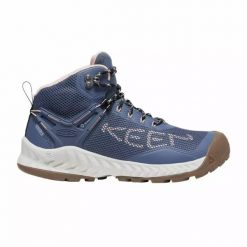 Buty trekkingowe damskie Keen Nxis Evo Wp Mid. Czerwone obuwie trekkingowe damskie Keen, bez zapięcia. Za 386.00 zł.