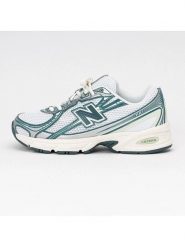 New Balance Sneakersy "740" w kolorze biało-turkusowym rozmiar: 40. Białe obuwie sportowe damskie New Balance, bez zapięcia. Za 461.21 zł.