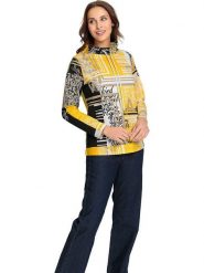 WITT WEIDEN Bluza w kolorze żółtym rozmiar: 42. Żółte bluzy damskie WITT WEIDEN, bez wzorów, bez kaptura. Za 87.19 zł.