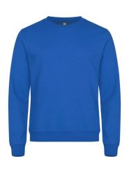 Clique Basic Roundneck Bluza unisex z okrągłym dekoltem royal blue. Niebieskie bluzy damskie CLIQUE, m, bez wzorów, z bawełny, bez kaptura. Za 155.70 zł.