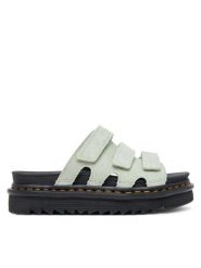 Dr. Martens Klapki Raine DM40521300 Zielony. Zielone klapki damskie Dr Martens, bez wzorów, ze skóry, bez obcasa, bez zapięcia. Za 439.99 zł.