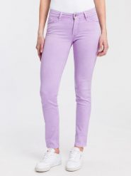 Cross Jeans Dżinsy "Anya" - Slim fit - w kolorze lawendowym rozmiar: W26/L30. Różowe jeansy damskie Cross Jeans, z podwyższonym stanem. Za 39.49 zł.