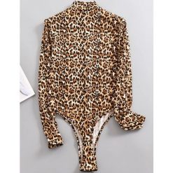 Body z długim rękawem w zwierzęcy wzór Innocenzia. Body i gorsety Intica, bez wzorów, z tkaniny. Za 99.00 zł.