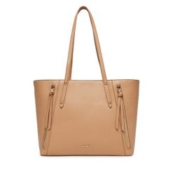 Torebka JENNY. Brązowe shopper bag Jenny, bez wzorów, bez dodatków. Za 159.99 zł.